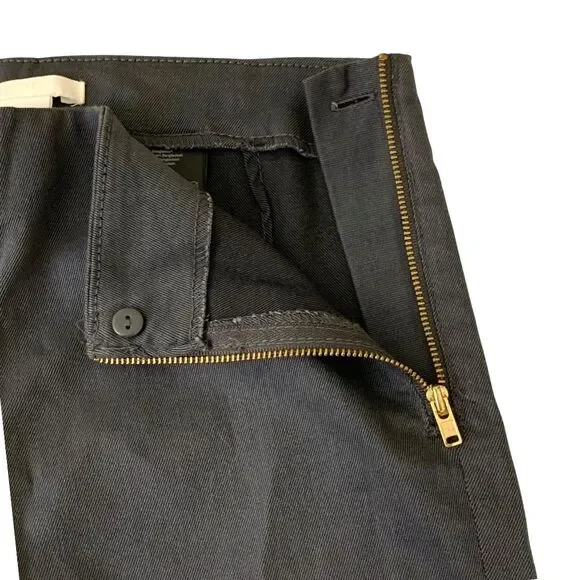 H & M Women Grey Slim fit Pants Side Zip Size 6 - Picture 3 of 8